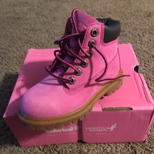 Pink Toddlers Timberland boots